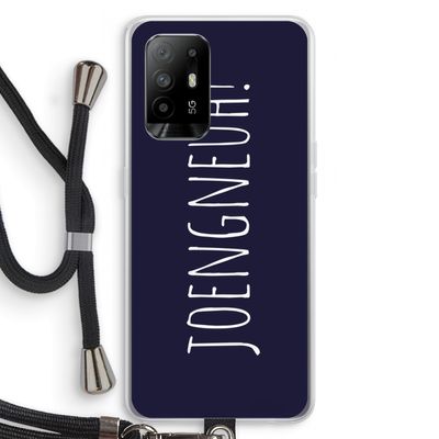 Joengneuh!: Oppo A95 5G Transparant Hoesje met koord