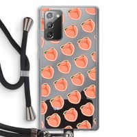 Just peachy: Samsung Galaxy Note 20 / Note 20 5G Transparant Hoesje met koord