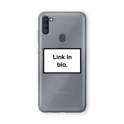 Link in bio: Samsung Galaxy A11 Transparant Hoesje