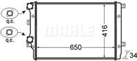 Radiateur MAHLE, u.a. für VW, Skoda, Audi, Seat