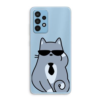 Cool cat: Samsung Galaxy A52 Transparant Hoesje