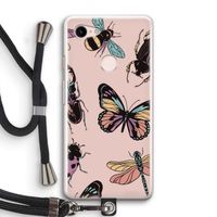 Tiny Bugs: Pixel 3 Transparant Hoesje met koord