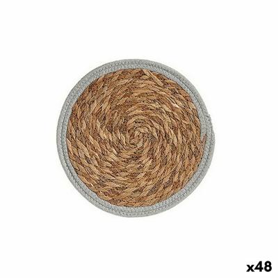 Placemat Ø 30 cm Natuurlijk Grijs Natuurlijke Vezel (48 Stuks)