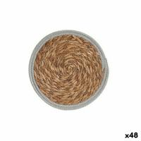 Placemat Ø 30 cm Natuurlijk Grijs Natuurlijke Vezel (48 Stuks)