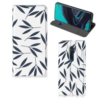 OPPO Reno2 Smart Cover Leaves Blue - thumbnail