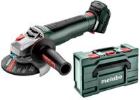 Metabo wpb 18 lt bl 11-125 quick haakse slijper 18v body met paddleschakelaar in x 165 l - 613059840