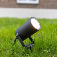 Spikey LED prikspot - GU10 fitting - Wandspot - IP65 Waterdicht - Dimbaar - Kantelbaar - Grondspies - Zwart - Tuinspot