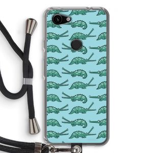 Kroko: Pixel 3a Transparant Hoesje met koord