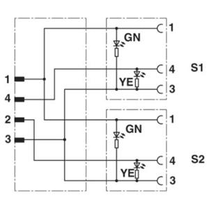 Phoenix Contact 1671438 Sensor/actuator aansluitkabel Aantal polen (sensoren): 3 1.50 m 1 stuk(s)