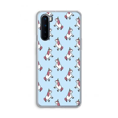 Eenhoorns overal: OnePlus Nord Transparant Hoesje