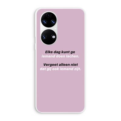 gij zijt ook iemand: Huawei P50 Transparant Hoesje