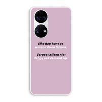 gij zijt ook iemand: Huawei P50 Transparant Hoesje