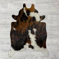 Kleine koeienhuid bruin wit zwart (Normandiër) 90x60cm Kleine koeienhuid bruin wit zwart (Normandiër) 90x60cm