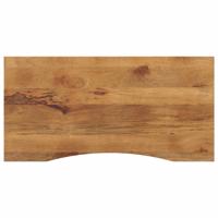 Bureaublad met ronding 110x50x2,5 cm massief ruw mangohout