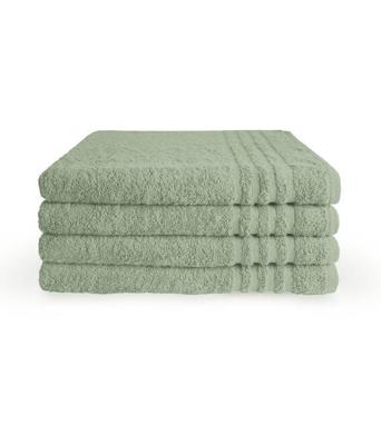Set van 4 Byrklund badlakens bath basics jade 70x140 cm