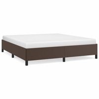 vidaXL Bedframe kunstleer bruin 180x200 cm - thumbnail