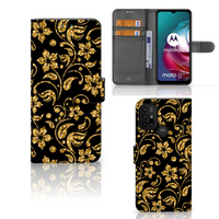 Motorola Moto G10 | G20 | G30 Hoesje Gouden Bloemen