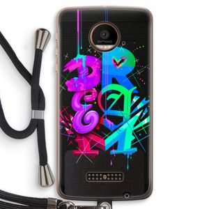 Dream: Motorola Moto Z Force Transparant Hoesje met koord