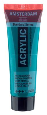 Royal Talens Amsterdam Standard Series Acrylverf Tube 20 ml - Phtalogroen 675