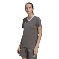 adidas Entrada 22 Voetbalshirt Dames Grijs Wit - thumbnail