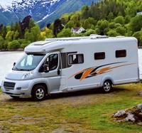 Swoosh kant caravan sticker