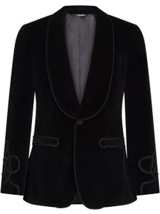 Dolce & Gabbana blazer droit ajusté - Noir