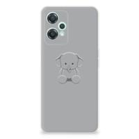 OnePlus Nord CE 2 Lite Telefoonhoesje met Naam Grijs Baby Olifant