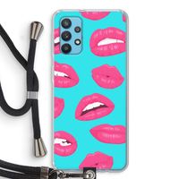 Bite my lip: Samsung Galaxy A32 4G Transparant Hoesje met koord