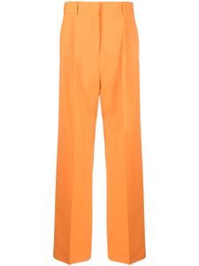 MSGM pantalon droit à taille haute - Orange