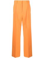 MSGM pantalon droit à taille haute - Orange - thumbnail