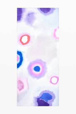 Rechthoekige aquarel sjaal - WHITE - U