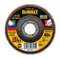 DeWalt Accessoires Lamellen schuurschijf EXTREME 115x22.2mm 40G - DT30601-QZ - 1 stuk - DT30601-QZ