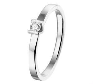 TFT Ring Diamant 0.075ct H SI Witgoud Palladium