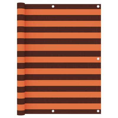 VidaXL Balkonscherm 125x500 cm oxford stof oranje en bruin