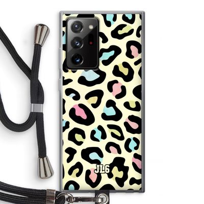 Leopard pattern: Samsung Galaxy Note 20 Ultra / Note 20 Ultra 5G Transparant Hoesje met koord