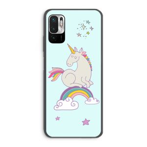 Regenboog eenhoorn: Xiaomi Redmi Note 10 5G Transparant Hoesje