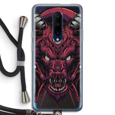 Hell Hound and Serpents: OnePlus 7 Pro Transparant Hoesje met koord