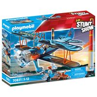 Playmobil Air Stuntshow dubbeldekker vliegtuig Phoenix 70831 - thumbnail