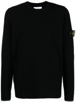 Stone Island pull à motif Compass - Noir