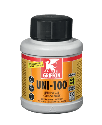 Griffon UNI-100 Hard PVC-Lijm Flacon met borstel