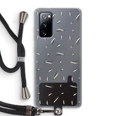 Hipster stripes: Samsung Galaxy S20 FE / S20 FE 5G Transparant Hoesje met koord