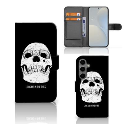 Telefoonhoesje met Naam Samsung Galaxy S25 Skull Eyes Telefoonhoesje met Naam Samsung Galaxy S25 Skull Eyes