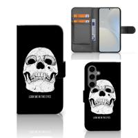 Telefoonhoesje met Naam Samsung Galaxy S25 Skull Eyes