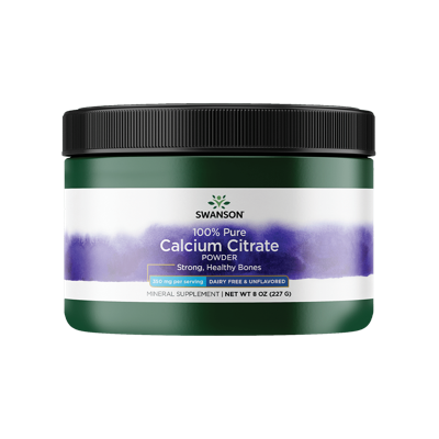 100% Pure And Dairy-free Calcium Citrate Powder | Swanson | 227 G