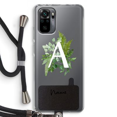 Green Brush: Xiaomi Redmi Note 10 Pro Transparant Hoesje met koord