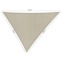 Shadow Comfort driehoek 4,5x5x5,5m Sahara Sand met Bevestigingsset - thumbnail