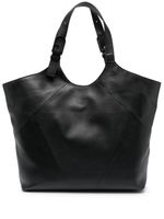 Furla logo-buckle leather tote bag - Noir