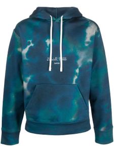 OAMC hoodie à imprimé tie dye - Bleu