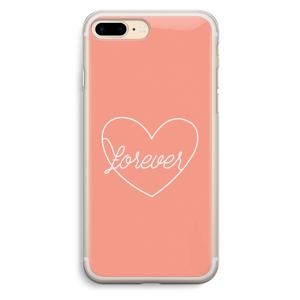 Forever heart: iPhone 7 Plus Transparant Hoesje