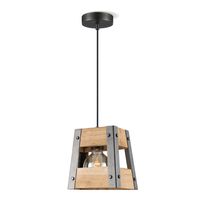 Light depot - hanglamp Barn - hout/burned metal - Outlet